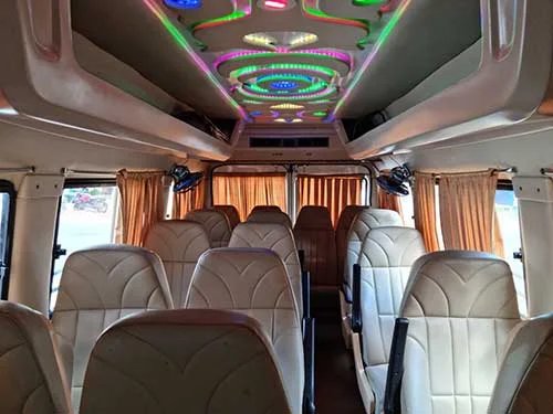 tempo traveller for wedding guest transport in Kerala